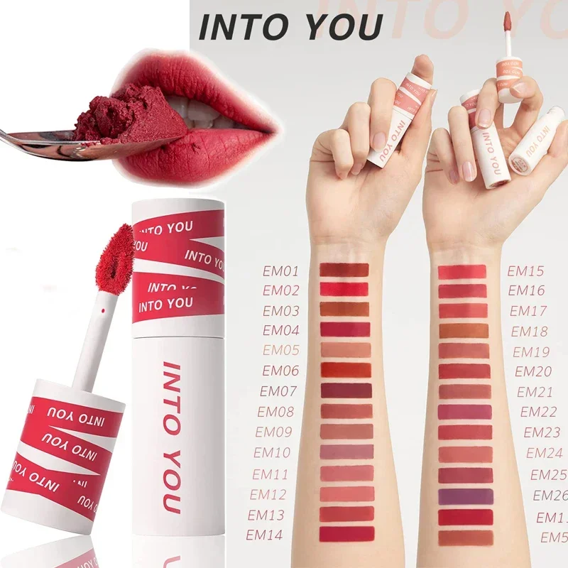 

INTO YOU Matte Lipstick Lip make up Mud Waterproof Long Lasting Smudge Proof Velvet Lip Stains Multi-Purpose for Lip and Cheek