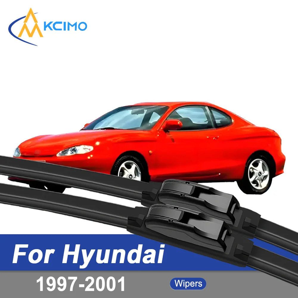 

Premium Rubber Durable Silent Windshield Wiper Blades 2pcs for Hyundai Tiburon 1997-2001 RD Turbulence Coupe