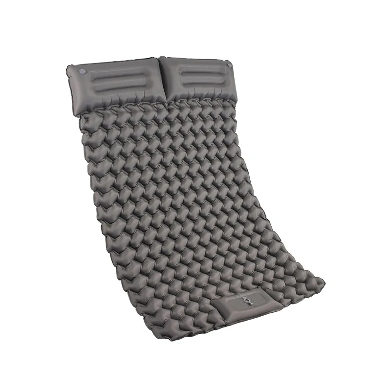 

New double pull with outdoor inflatable mattress, light on the feet, carry inflatable mattress, car moisture-proof for camping
