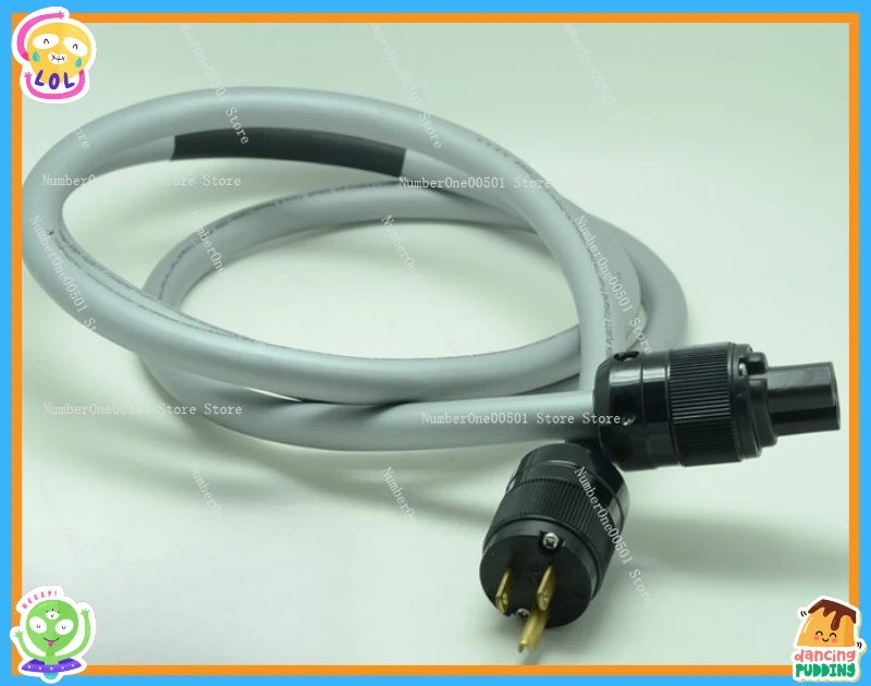 AC-2000 Square Core Copper HiFi Power Cable Audiophile Grade for Amplifier CD Player DAC Audio Equipment