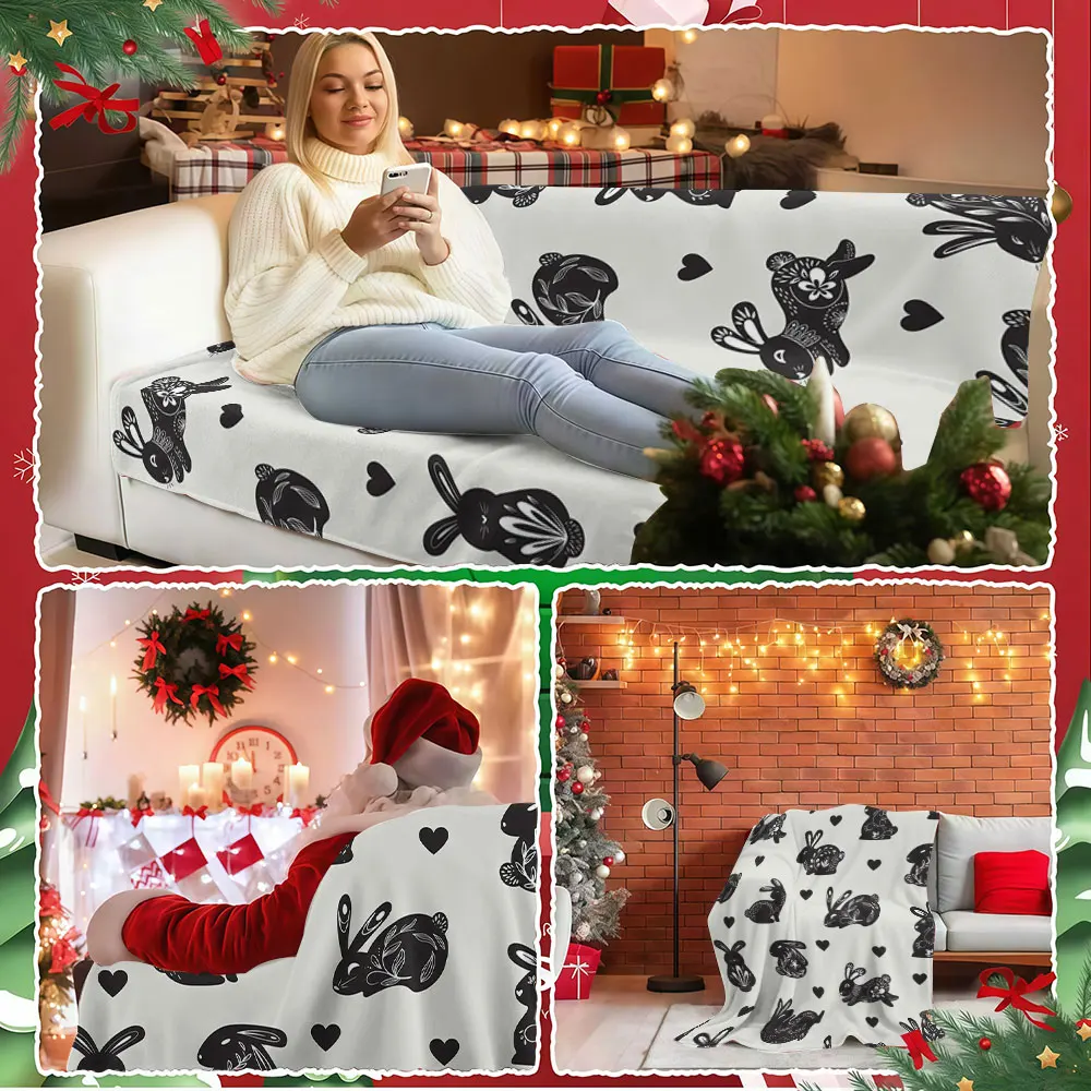Woodland Whimsy Winter Summer Flannel Blanket Throw Fleece Soft Fuzzy Plush Cozy Fleece Blankets for Sofa Ideal Gifts