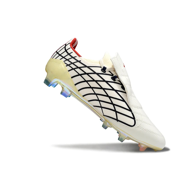 

Pro Soccer Shoes FG Training Football Boots Mens F50+ Non-Slip Turf Soccer Cleats for Youth Lace-up Chuteira Campo 35-45