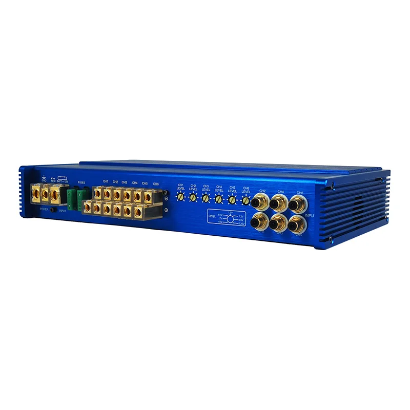 High quality grade car audio amplifier subwoofer 6 channel divider with divider