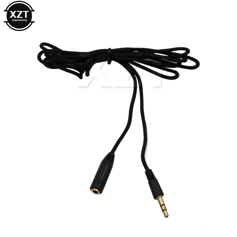 1.5m/3m/5m słuchawki słuchawki kabel Stereo AUX rozszerzenie Audio kabel przewód na głośnik do telefonu drut nylonowy 3.5mm Jack kobiecy męski