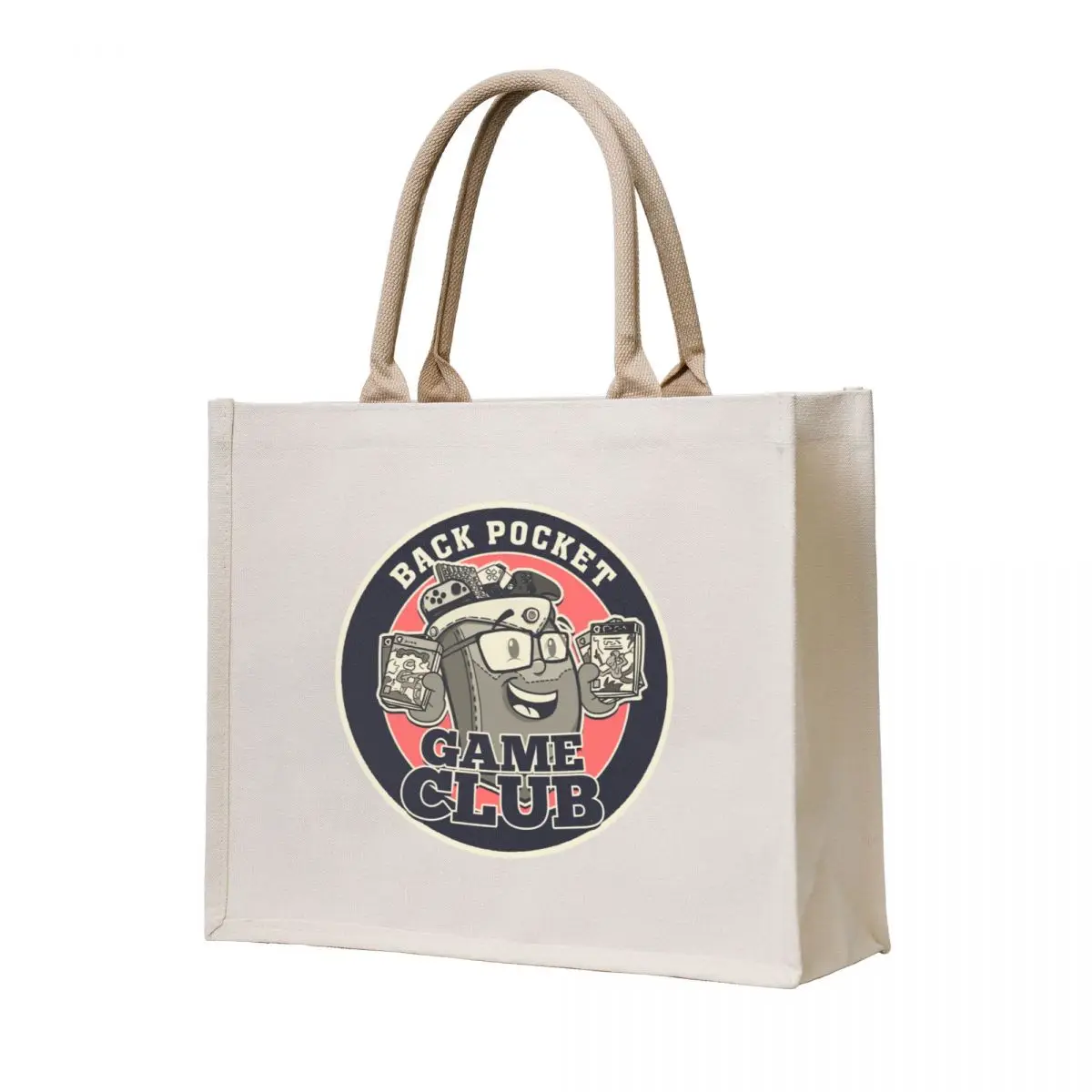 

Back Pocket Game Club Tote Bag canvas shopping bag Big bag tote men's