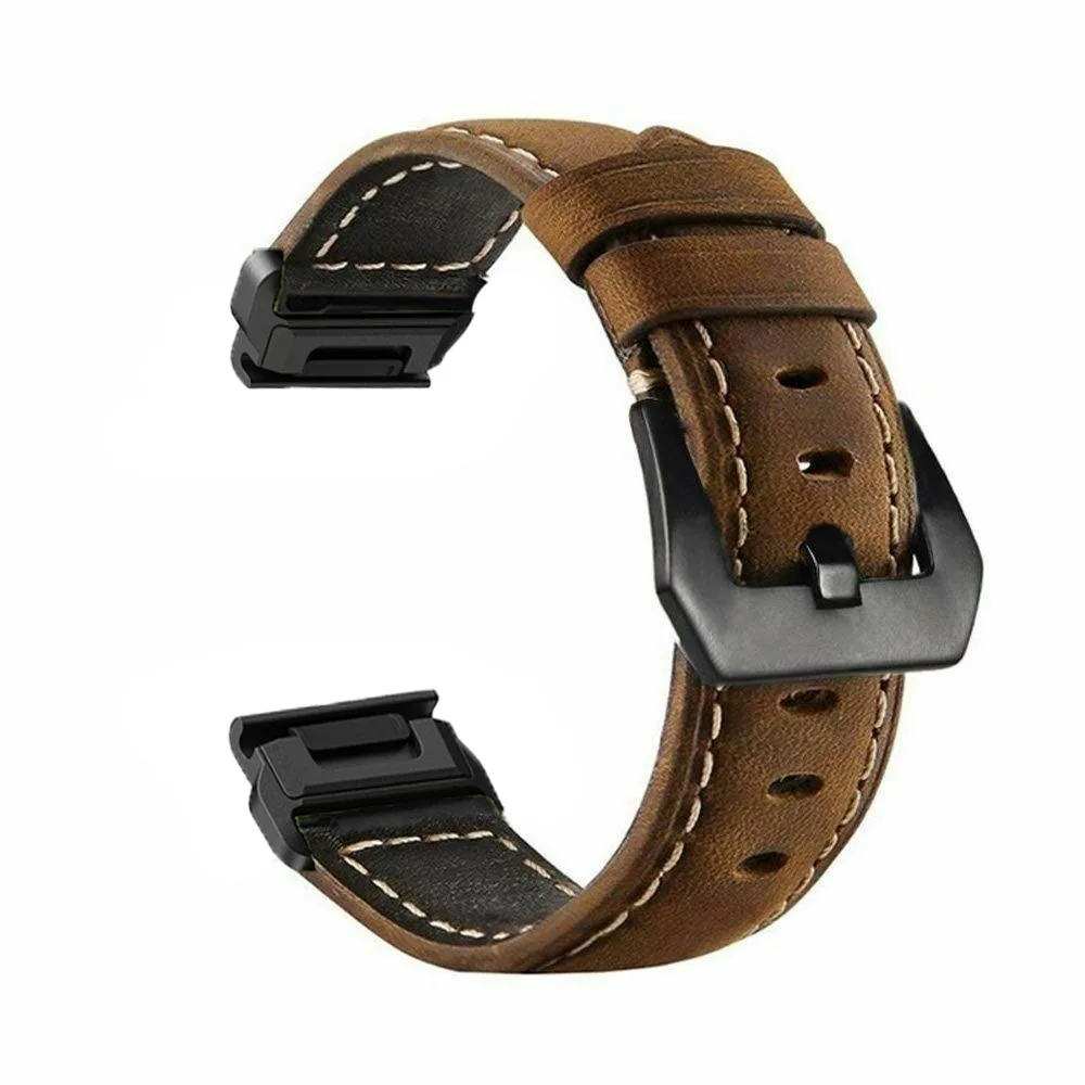 26mm 22mm For Garmin leather Strap Fenix 7 7X 6X 6 Pro 5 5X Plus 3 3HR Instinct Epix Gen 2 Enduro Sports Quickfit Bracelet Band