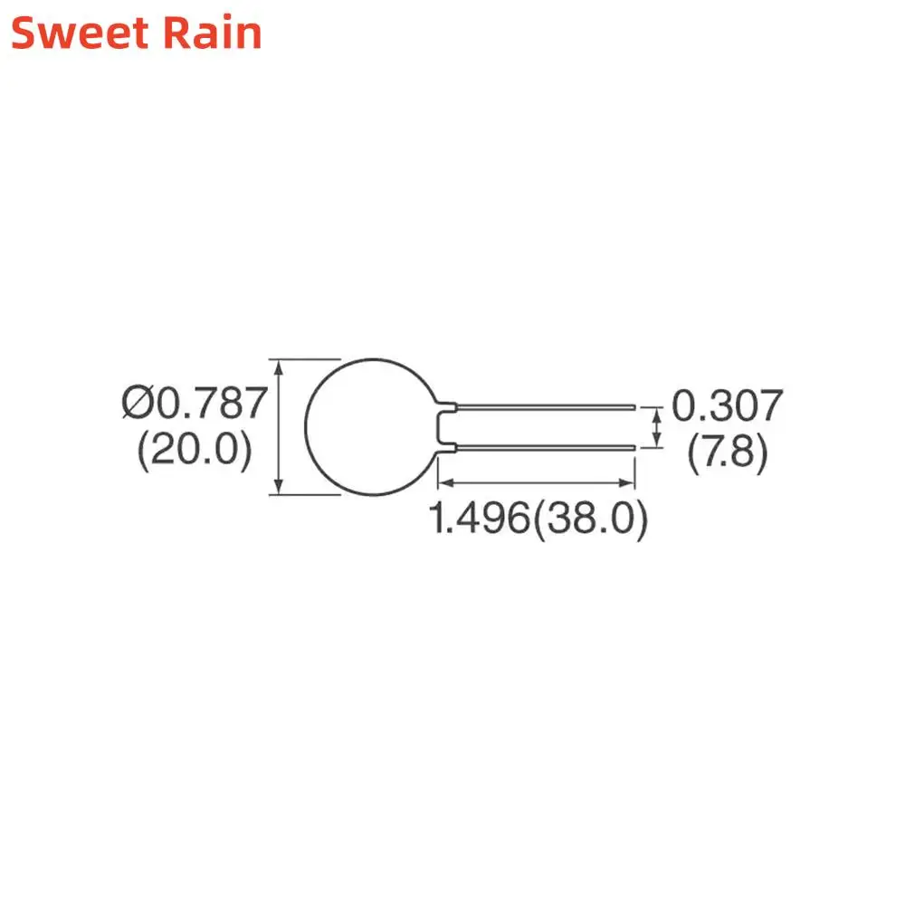 5PCS Thermistor SL22 5R012 Circuit Protection NTC ICL 5 OHM 15% 12A 22MM Thermistor  Genuine