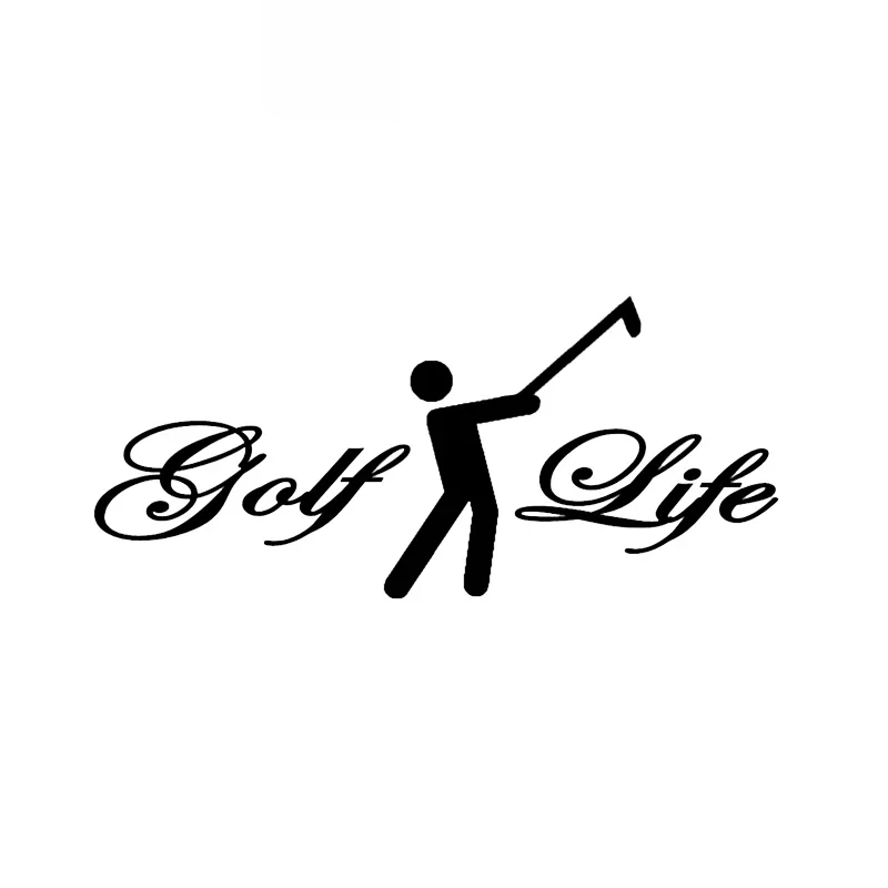 

Golf Lifesaving Ball Putter Sticker High Quality Car Window Decoration Personality Pvc Waterproof Decal Black/white, 14cm*6cm