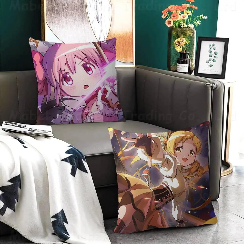 Anime Puella Magi Madoka Magica Pillow Cushion Cover Pillowcase Living Room Sofa Home Decor Customized