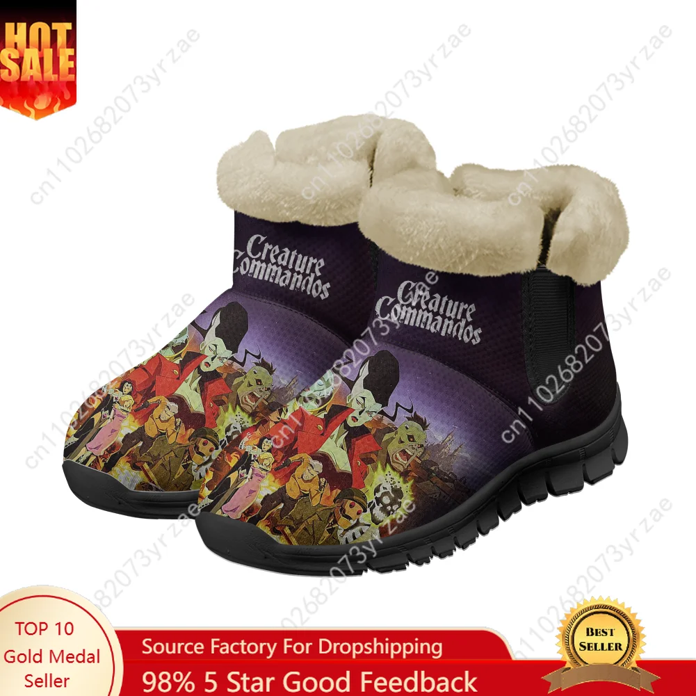 

Creature Commandos Snow Boot Mens Womens Teentager Warm Boot High Quality Personalized Lightweight Casual Sneakers Custom Shoes