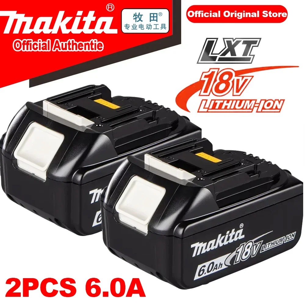 

NEW Makita 18V 6.0 Rechargeable Lithium-Ion Battery with LED Indicator, High Capacity for Makita Cordles Power Tool Battey