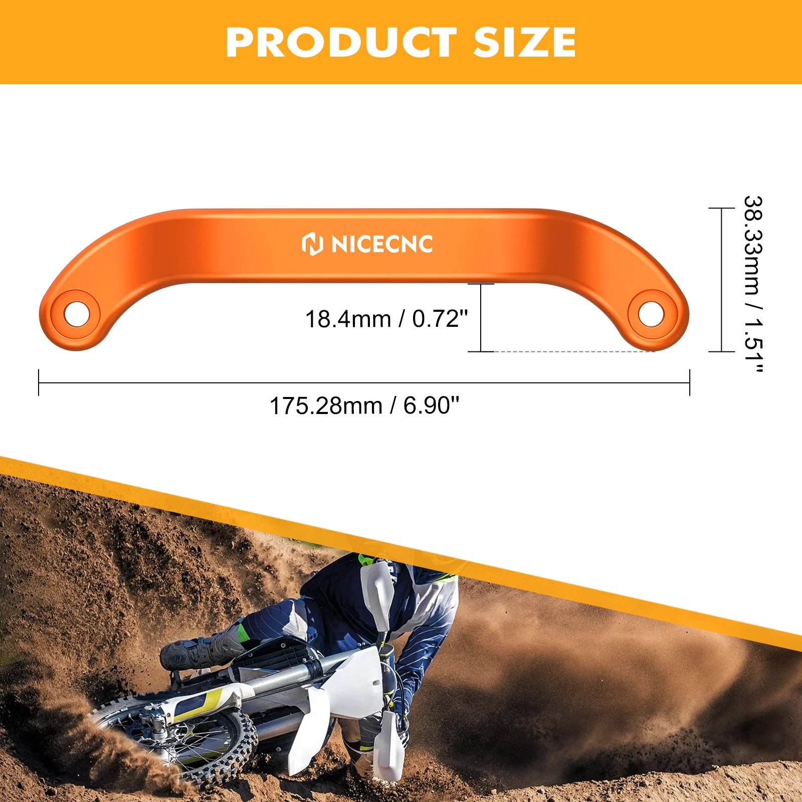 

For KTM EXC 300 2024 Forged Rear Grab Handle EXC EXCF XCW 125 250 350 450 500 2024 SMR 450 2023 SX SXF XC XCF 125-500 2023-2024