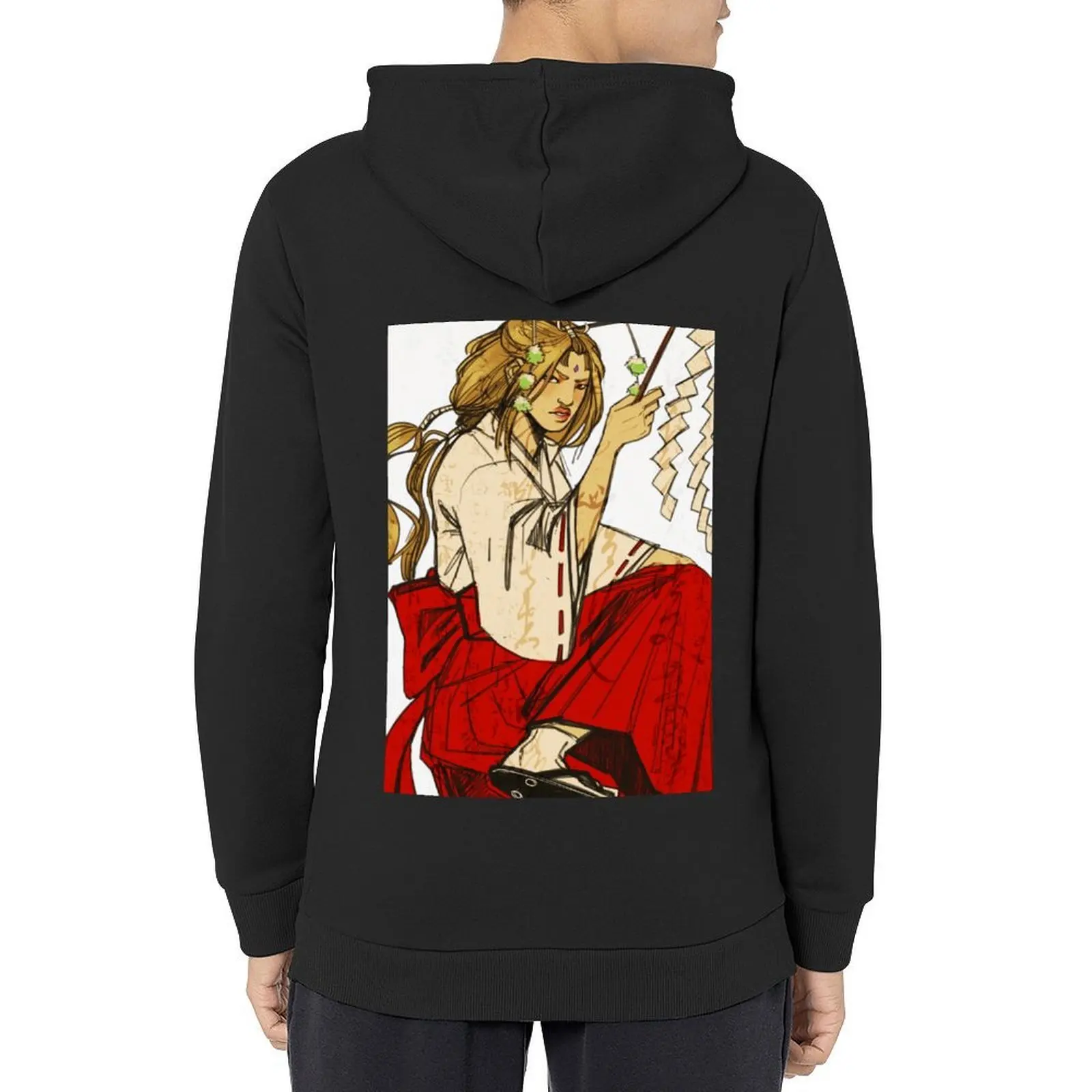 

Shrine maiden Hoodie mens clothes men's clothing blouse men clothes hoodie men