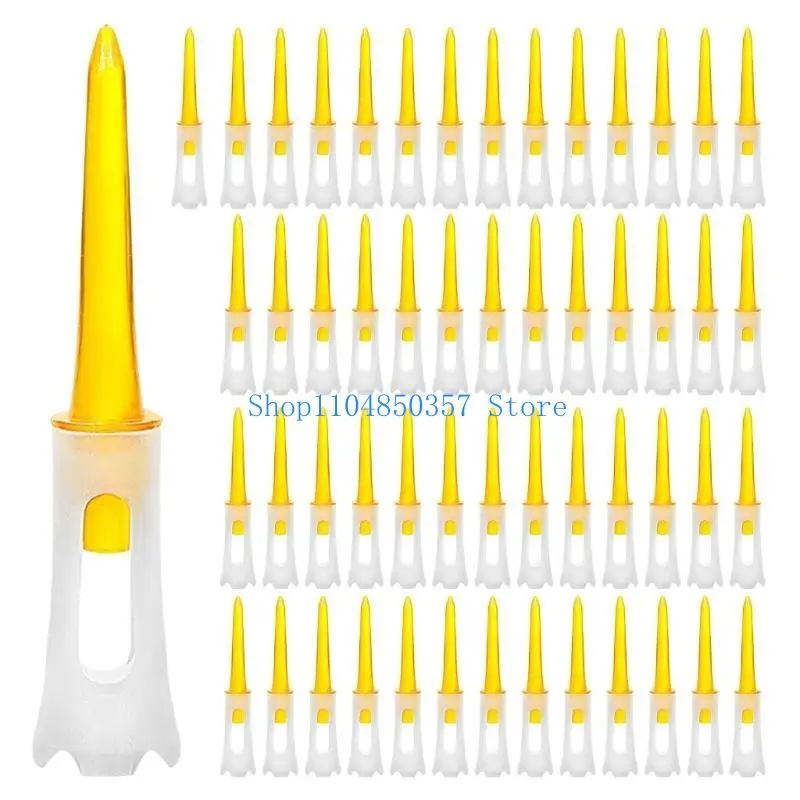 652F 50Pcs Golfs Tees Driver Training Accessory Standard Golfs Tees Castles Golfs Tees Golfs Holder Base Golfs Support Tees