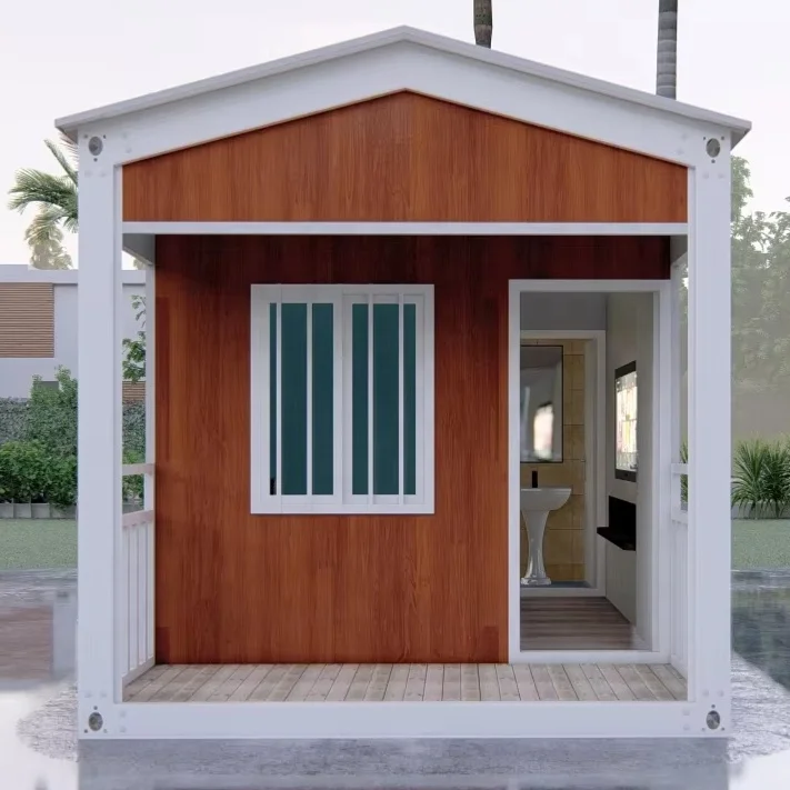 Modular Prefabricated Steel Houses Convenient Outdoor Living Container Homes Made of Sandwich Panel