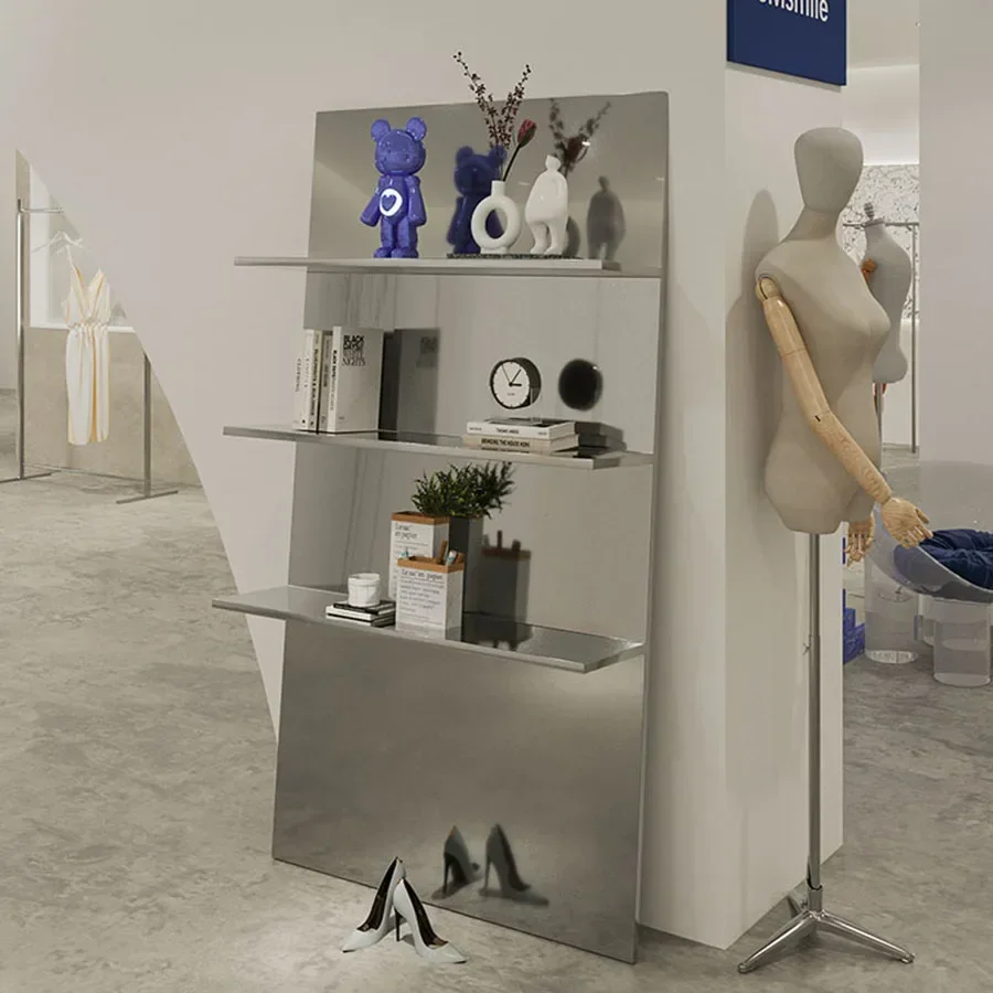 

Multiple Levels Cloth Racks Floor Stand Clothing Shop Display Space Saving Corner Clothes Hanger Metal Cabides Modern Furniture