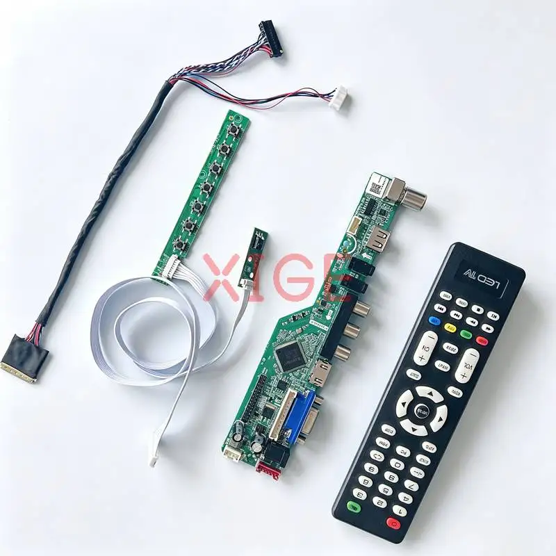 Kit de Placa Controladora para LP140WH1 LP140WH4 LP140WHU LP140WH2, USB+AV+VGA+HDMI 1366x768 1366*768 LVDS-40 Pines, Pantalla para Portátil