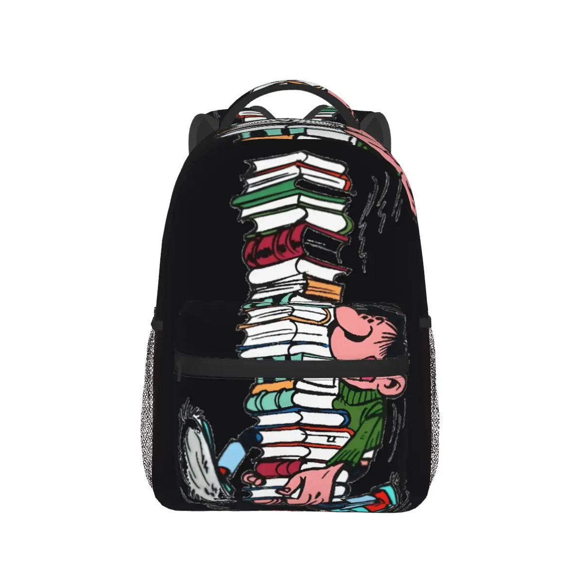 

Рюкзак Gaston Lagaffe Big Ben Head, Лидер продаж, рюкзак большой емкости для мальчиков и девочек, школьная сумка, сумки на плечо для мужчин и женщин