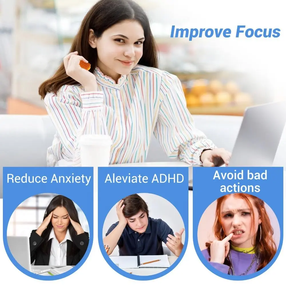 Creative Rotatable Mini Grip Toys Portable Stress Relief Spike Roller Toy Tactile Sensory Keychain Novelty Gifts