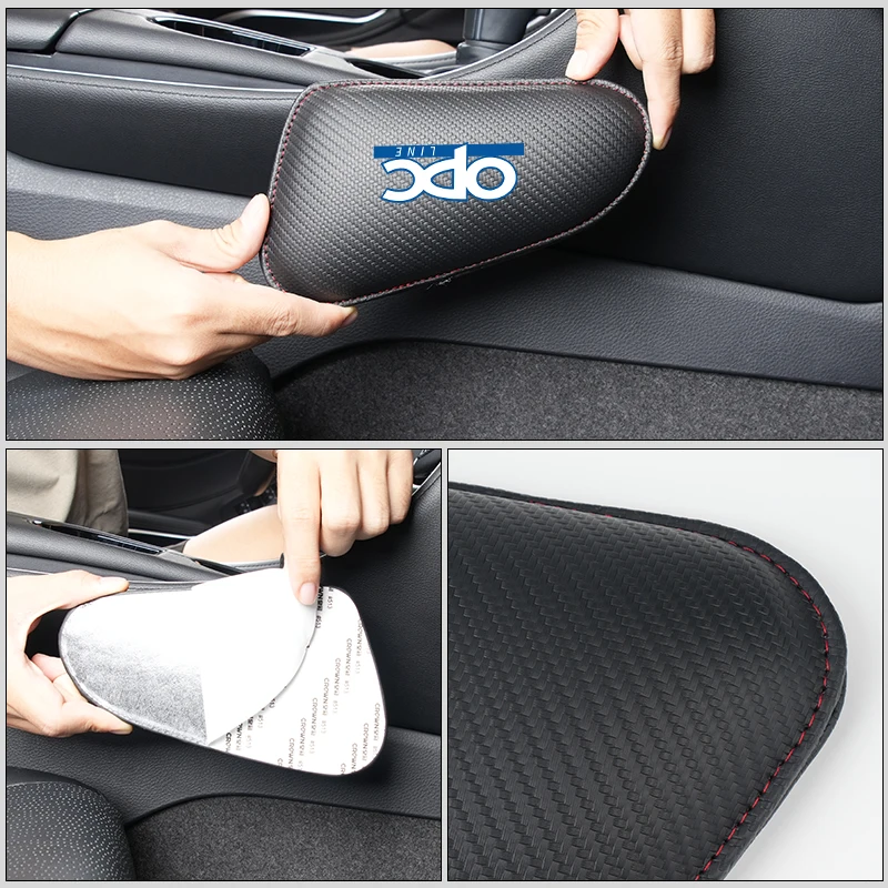 Car Knee Leg Protective Pad Foot Armrest Cushion Cover Accessories For OPEL OPC Line Astra H J K Zafira B Corsa D Insignia Mokka view 5