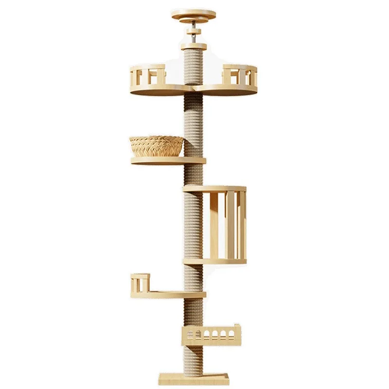 scratching column cat climbing frame cat jumping platform pet hammock  litter  tree