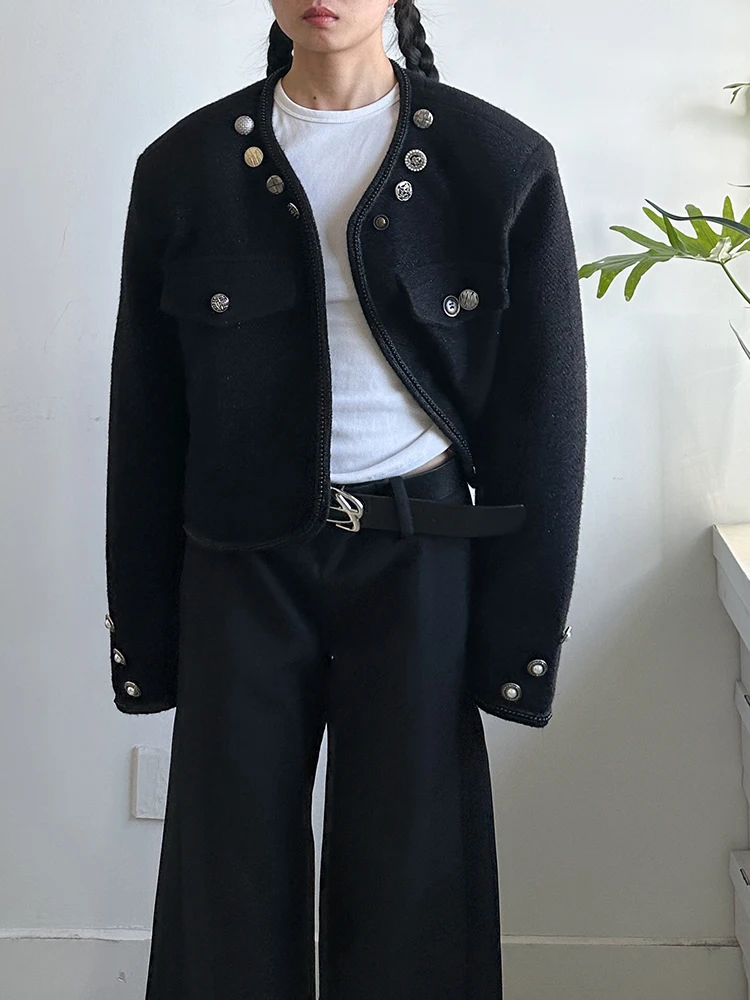 جاكيت قصير فضفاض عالي الجودة بتصميم وسادات الكتف للجنسين، نمط جديد للربيع، معطف عصري غير رسمي للرجال والنساء