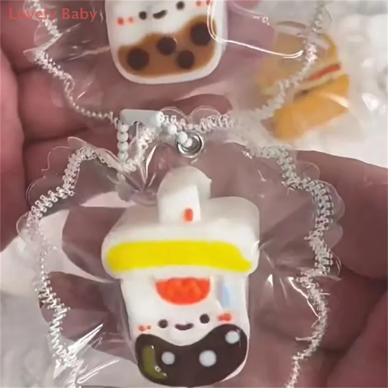 Nette Simulation Lebensmittel Französisch Frites Burger Squeeze Spielzeug Silikon Stress Relief Spielzeug Spaß Dekompression Langsam Rebound Spielzeug Schlüsselring Geschenk