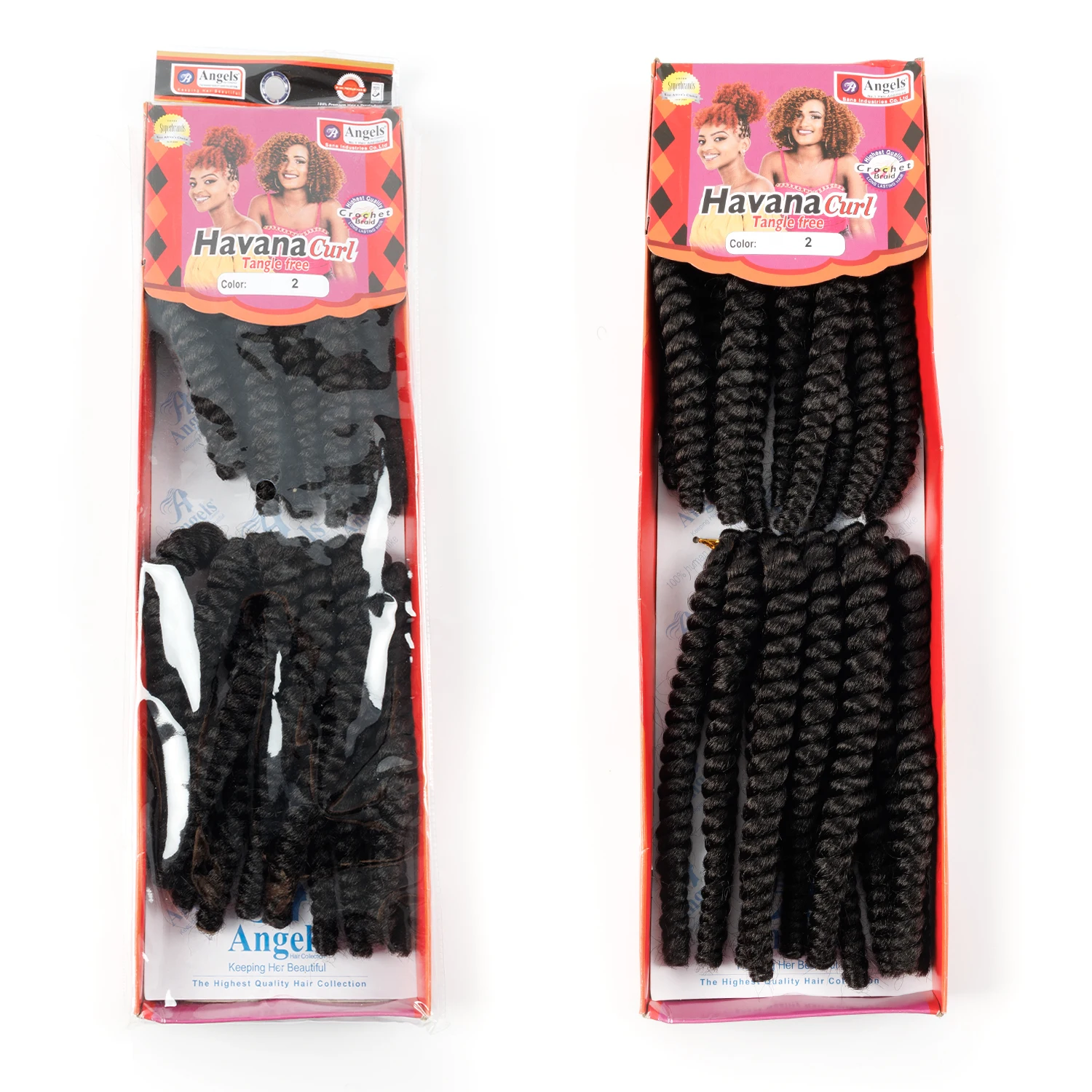 Wholesale 8 Inch 2# Havana Curl Synthetic Crochet Braids Tangle Free Crochet Hair Extensions For Vendors