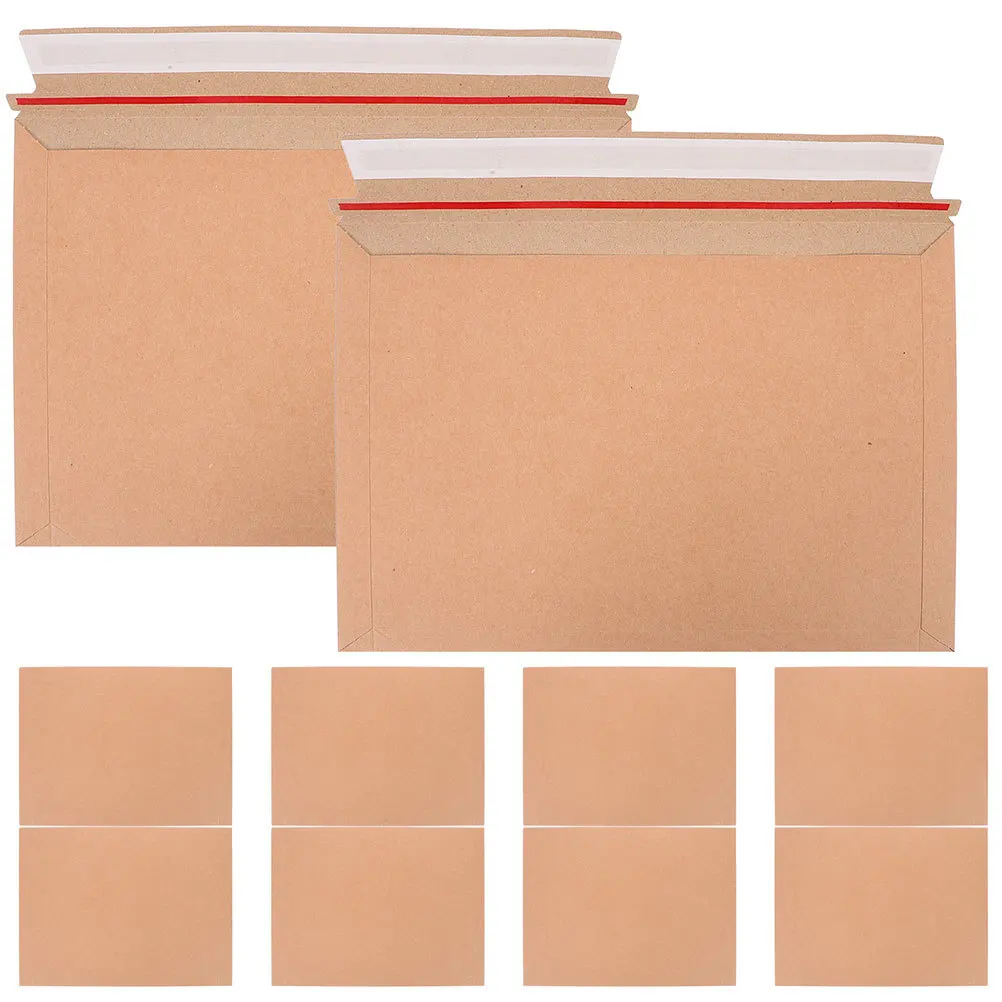 25Pcs File Mailing Bags Sturdy Paper Envelopes with Adhesive Flap for Documents Photos Calendars Catalogs Easy Open Tear Strip