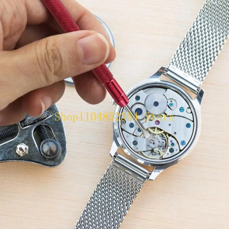 652F 4 Watch Maintenance Tool Nonslip Handle Accuracy Crafted Hand Removers for Timepieces