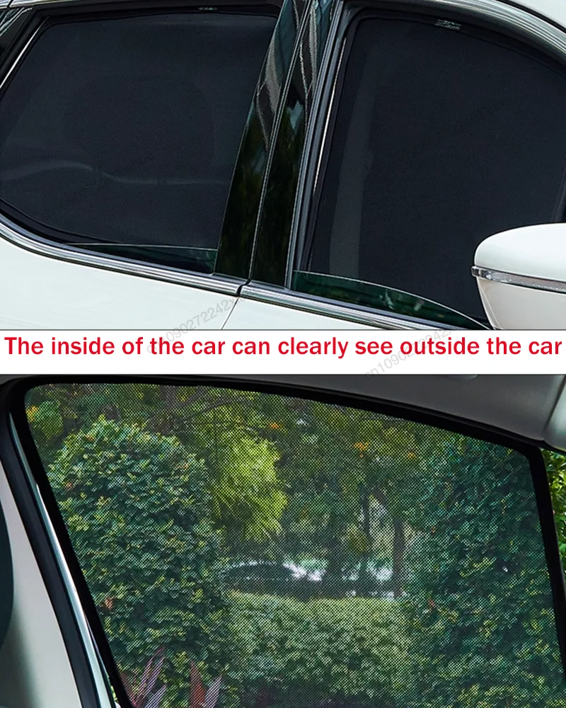 سيارة المغناطيسي شبكة الخصوصية ظلة نافذة جانبية ظلة حماية الملحقات ل BYD ختم U Sealion 6 أغنية زائد DM-i 2026-2021 #4