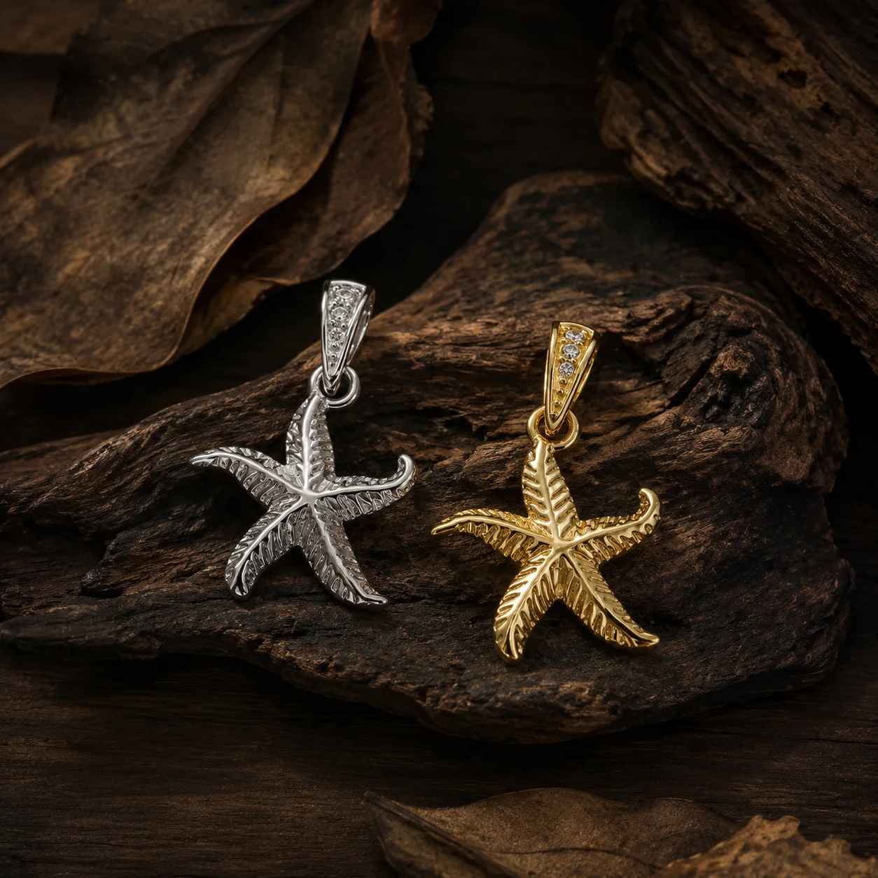 ZHENL Niedliche Y2K Ästhetik Ozean-Serie Tier-Anhänger Charms Vergoldeter Edelstahl DIY Kette Jubiläums-Geburtstags-Schmuck – Detail 35