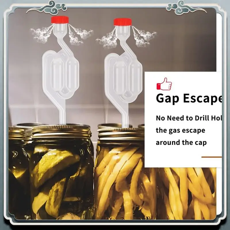 Juego de esclusa de aire de doble burbuja [paquete de 6, kits de elaboración de airlocks para fermentación, esclusa de aire de fermentación con 6 tapones + 12 ojales duraderos