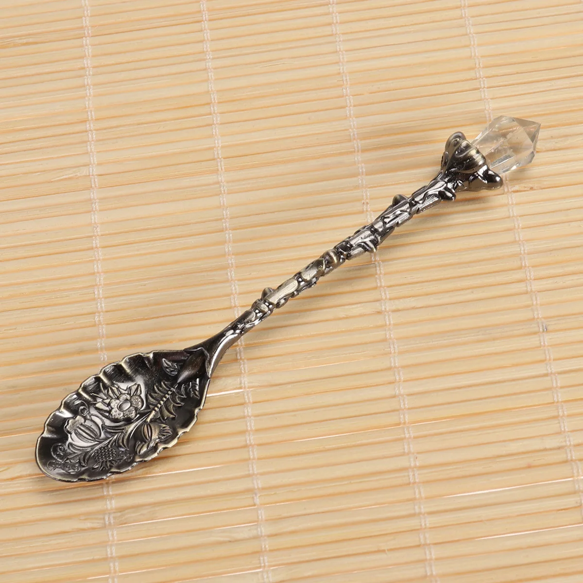 

6pcs Royal Spoon Set Vintage Tableware Coffee Spoon Set For Kids Dessert Forks Bronze Children'S Utensils Kitchen Bar Tools