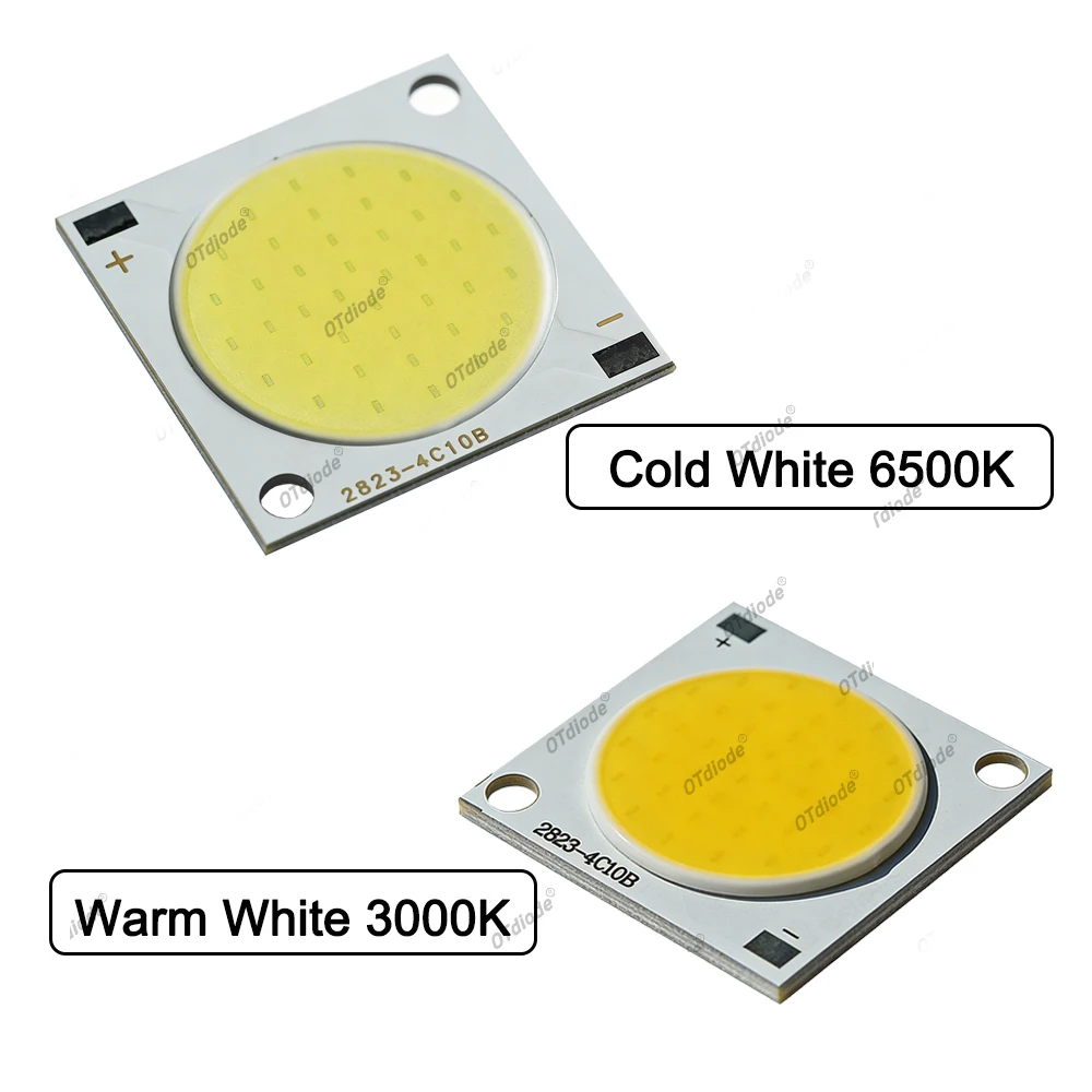 5pcs 20W High Power LED 2823 12V 14V 20mm COB Chip 20watt Cold White Warm White 2000LM 1600mA Bulb For Spot Downlight Source DIY
