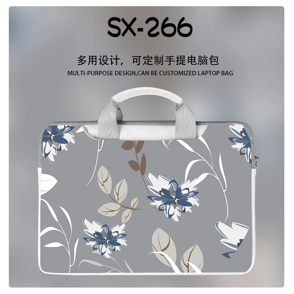 

PU Waterproof Printed Portable Crossbody Laptop Bag Protective Cover for Macbook 13 14 15 16 Inch Macbook Air Apple Holiday Gift