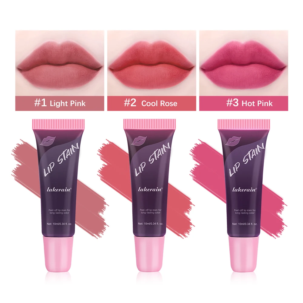 

Magic 3 Colors Peel Liquid Lipstick Waterproof Lasting No Fading Lip Ink Tear Lip Gloss Tattoo Dyed Lip Glaze Lips Cosmetics