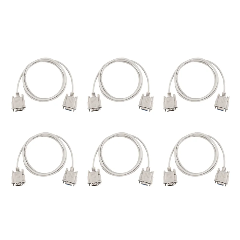 

AAAN-6X RS232 DB9 9 Pin Male To Female Serial Port Cable Industrial Adapter 1.