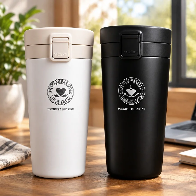 Insulated Stainless Steel Travel Mug 380/510ML Vacuum Bottle for Hot and Cold Drinks During Outdoor Activities