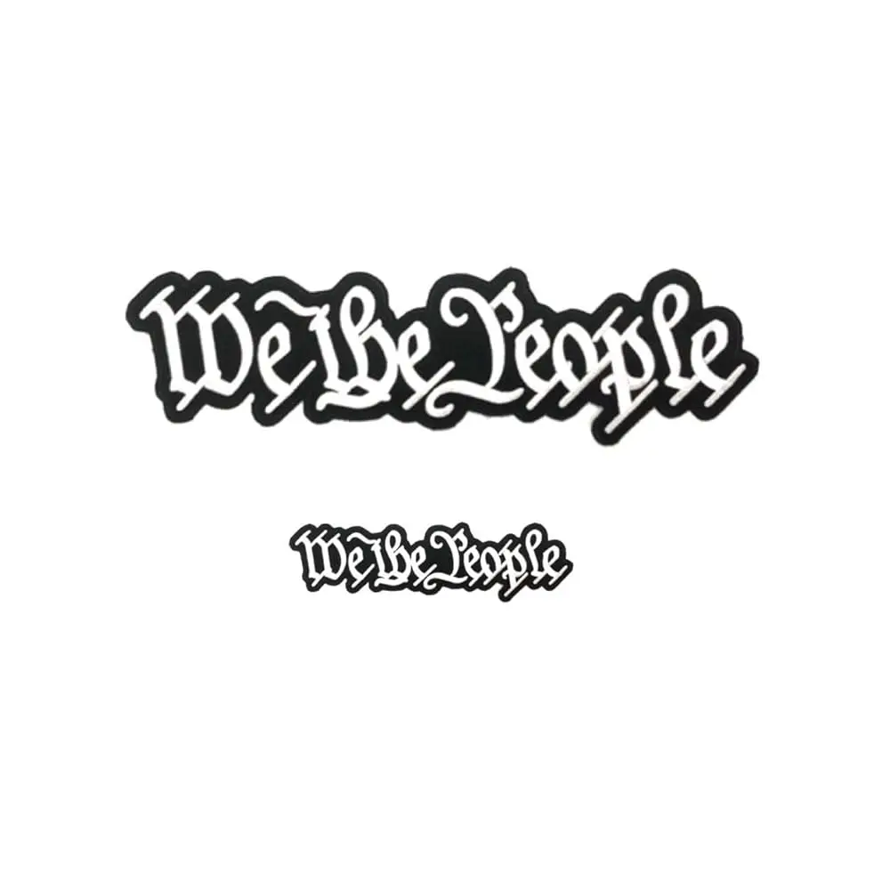 

WE The People Preamble to The US Constitution Decorative Applique Patriotic Morale Embriodered Iron/Sew On Patch for Jackets