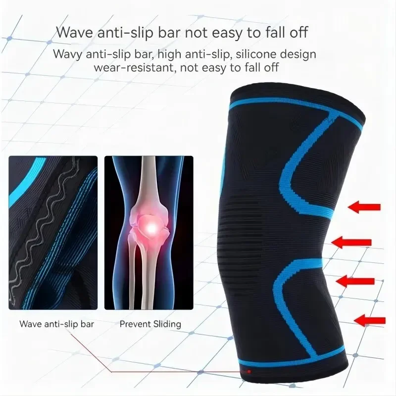 Knee Brace Belt Sports Knee Joint Protection Belt Sports Running Fitness Breathable Support Tool Suitable for Both Men and Women