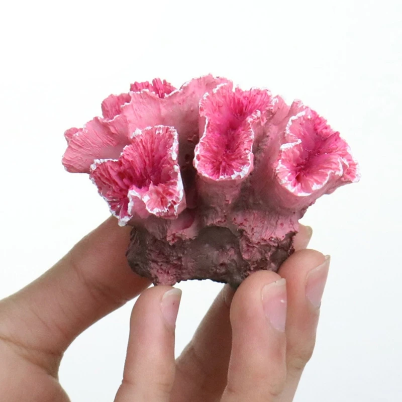 LXAF Aquarium Coral Ornaments DIY Fish for Tank Decoration Artificial Reef Colorful Resin Ornament Eco-friendly Safe and Harm