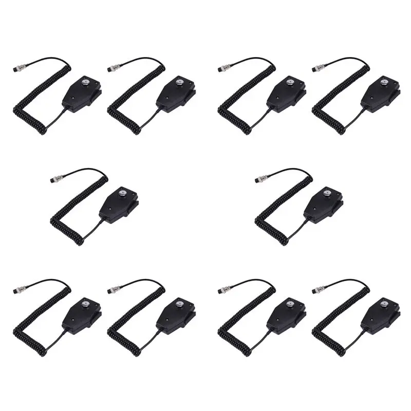 N82R 10X CM4 CB Radio Speaker Mic Microphone 4 Pin For Cobra/Uniden Car Walkie Talkie