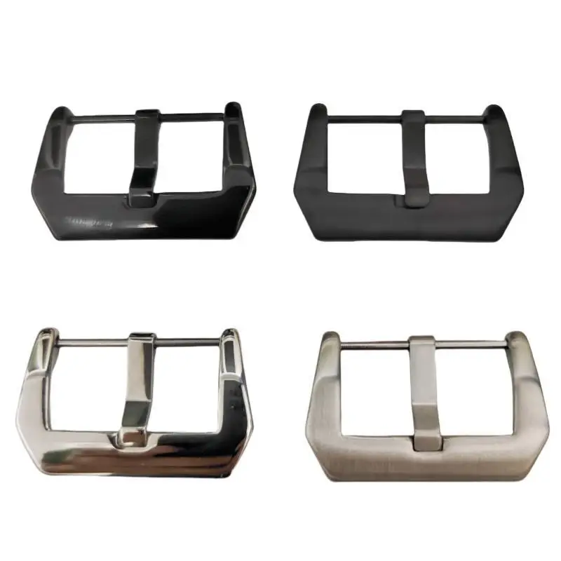 New 1PCS Watch Buckle Screw Stainless Steel 20MM 22MM 24MM 26MM Watch Buckle Silver And Black Color Matte And Shiny Available