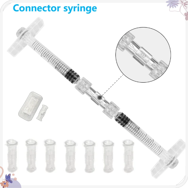 Medical Luer Lock Adapter Leak Proof Double Helix Sterile Syringe Connector  EasyUse Plastic Pneumatic Part Durable 4mm Aperture