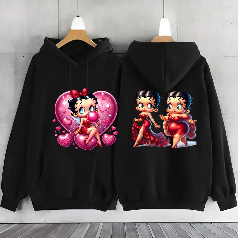 Disney Betties Hoodie para mulheres, Camisola para mulheres, Roupas Y2K, Roupas Y2K