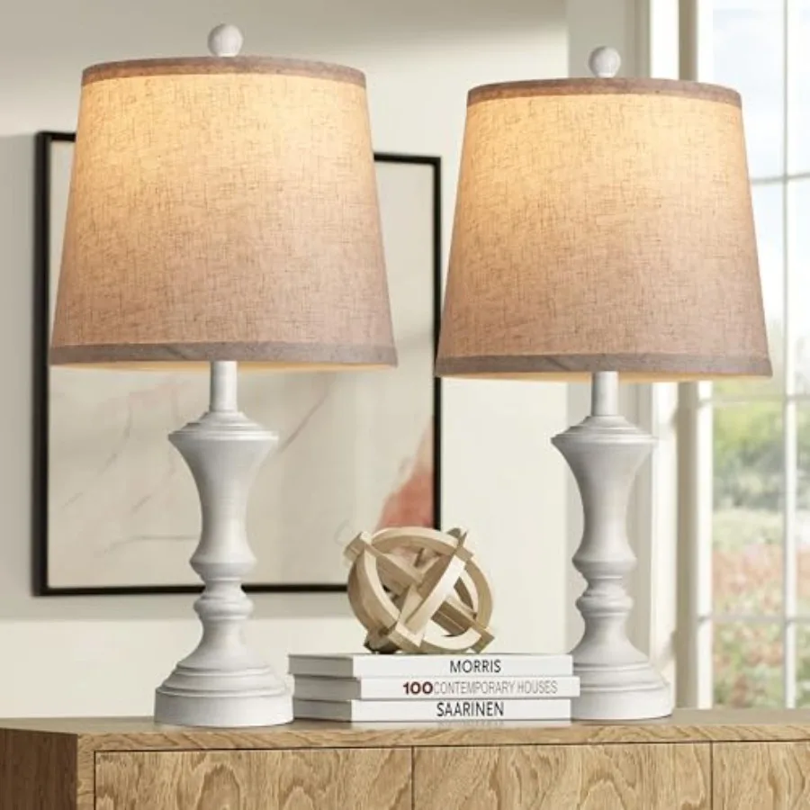 

Retro Table Lamps Set of 2 Nightstand Lamp for Bedroom Vintage Rustic Table Lamps for Living Room Traditional Nightstand Bedsid