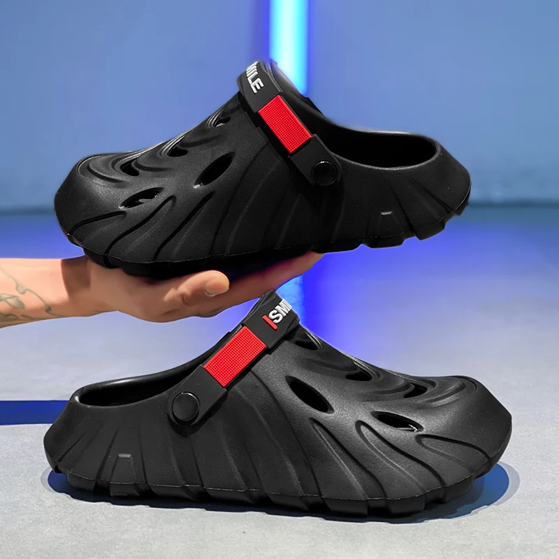 

2026 Summer Men's EVA Clogs, Platform Closed-Toe Slippers, Non-Slip Durable Lightweight for Teens & Outdoor Activities