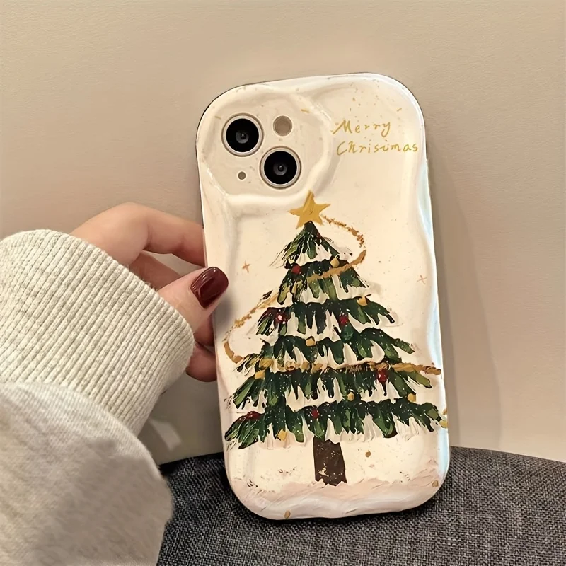 Creative Christmas Tree Phone Case For Samsung Galaxy A07 A06 A15 A16 4G A17 S25 S26 Ultra S24 S23 Plus A55 A56 A57 A37 5G Cover