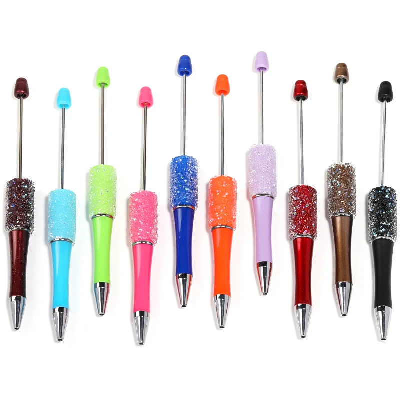 51PCS DIY Diamond bead pen plastic bead ballpoint pens Party gift